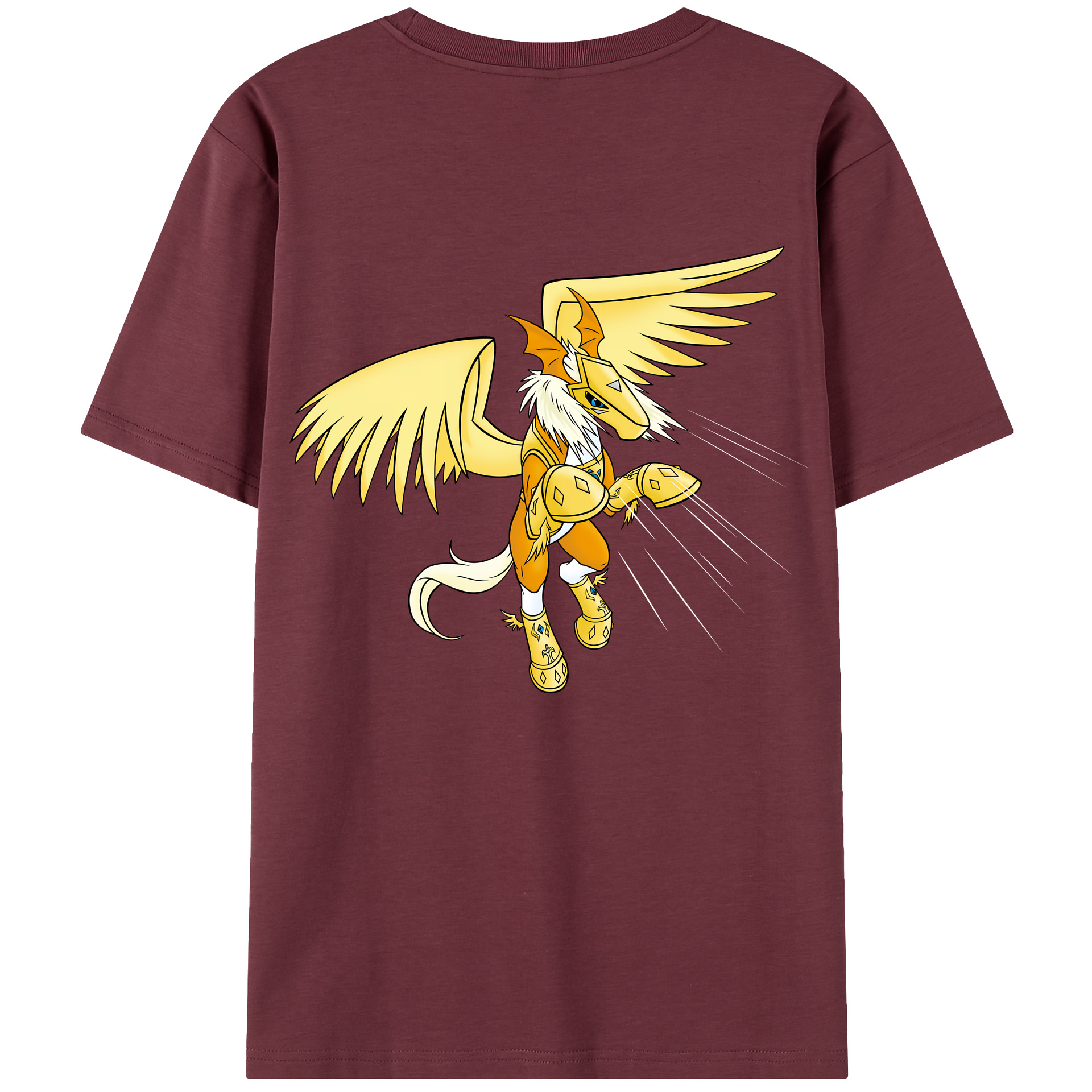 （画像用） Digimon デジタルモンスター/デジモン 綿100％半袖Tシャツ（背面プリント）